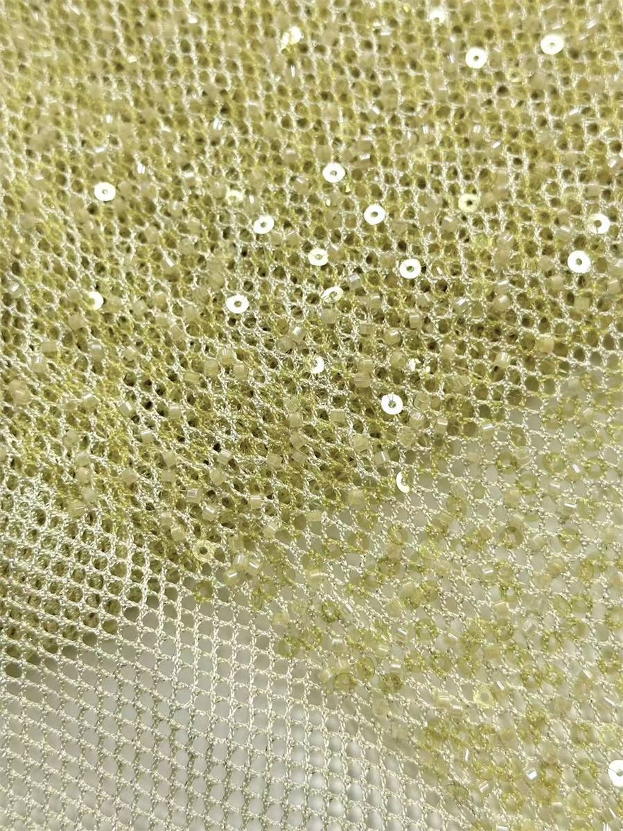Beaded Tulle Fabric - 5 Yards | COD HN642