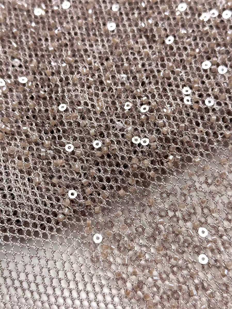 Beaded Tulle Fabric - 5 Yards | COD HN642