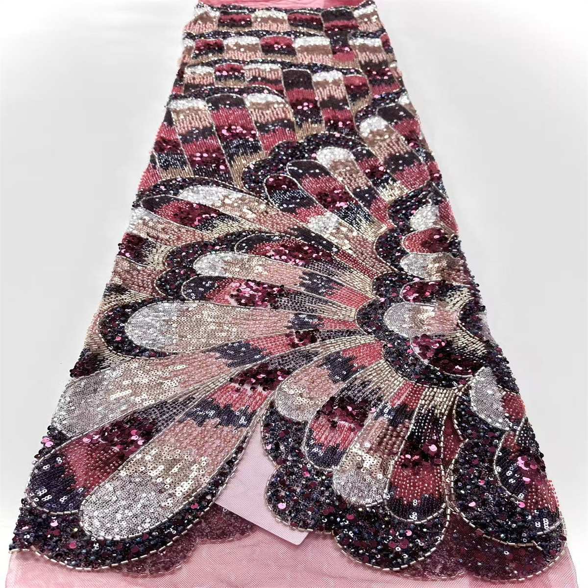 Beaded Tulle Fabric - 5 Yards | COD HN641