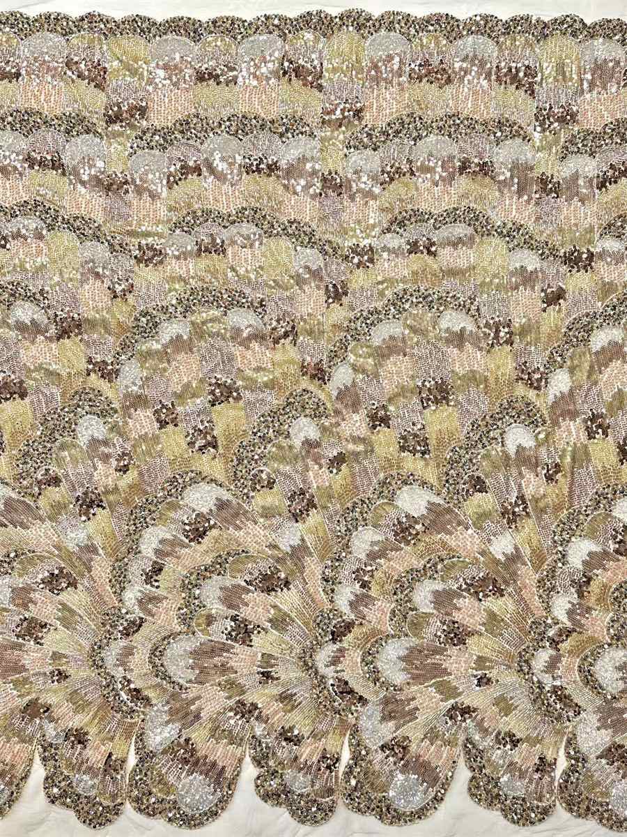 Beaded Tulle Fabric - 5 Yards | COD HN641