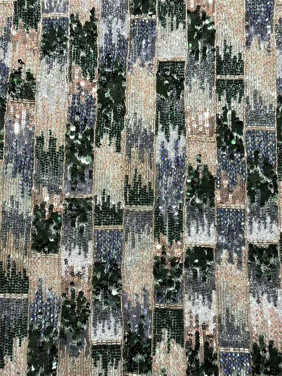 Beaded Tulle Fabric - 5 Yards | COD HN644
