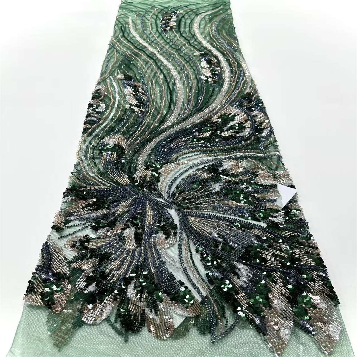 Beaded Tulle Fabric - 5 Yards | COD HN645