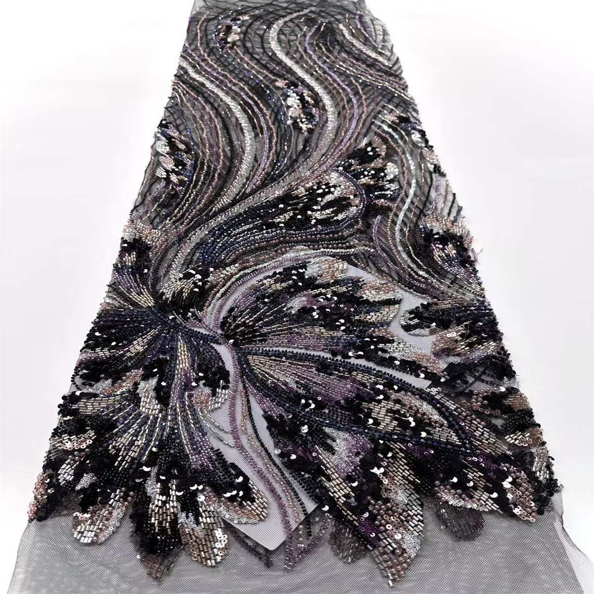 Beaded Tulle Fabric - 5 Yards | COD HN645