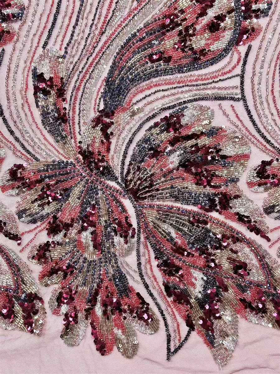 Beaded Tulle Fabric - 5 Yards | COD HN645