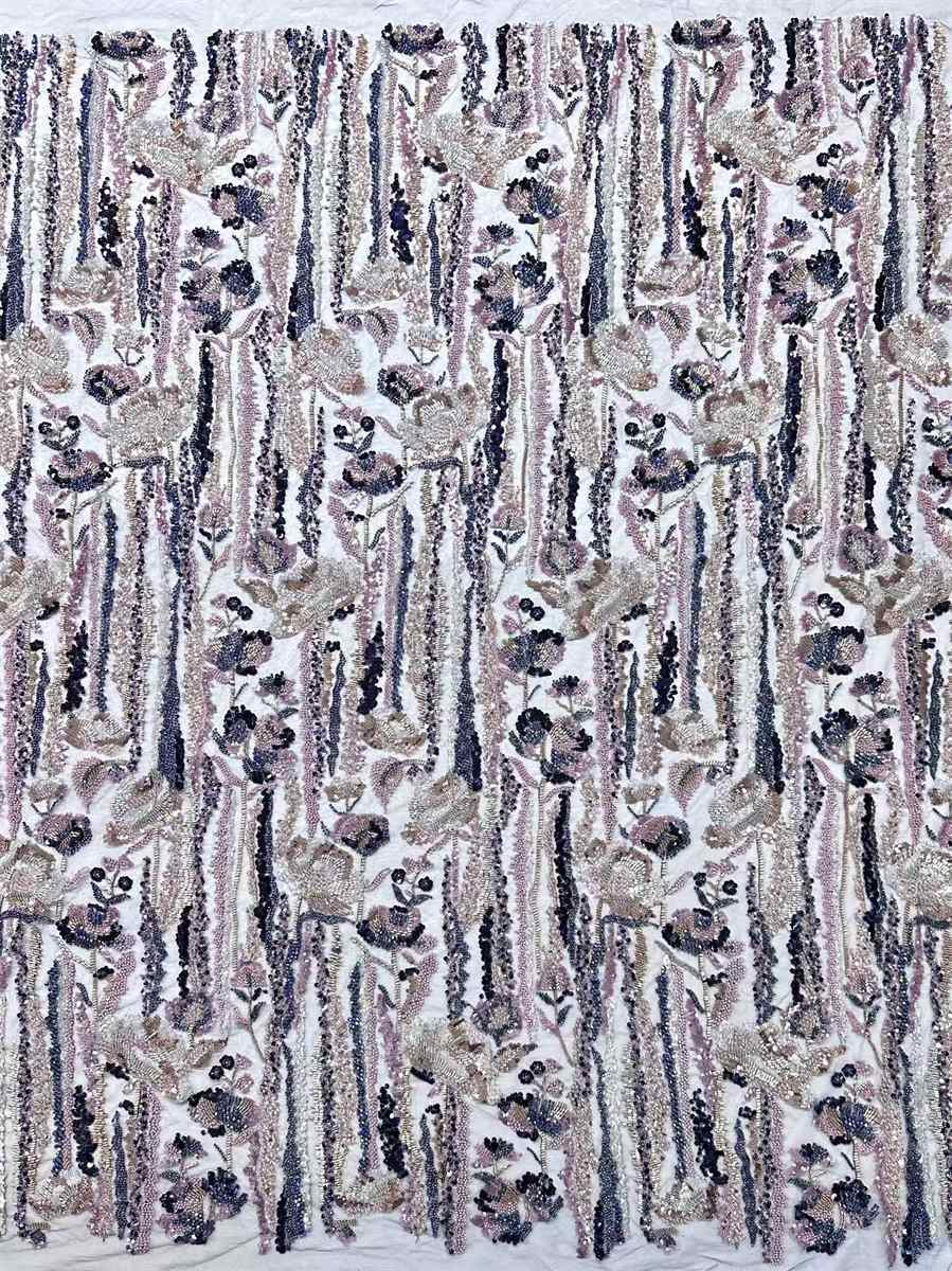 Beaded Tulle Fabric - 5 Yards | COD HN646
