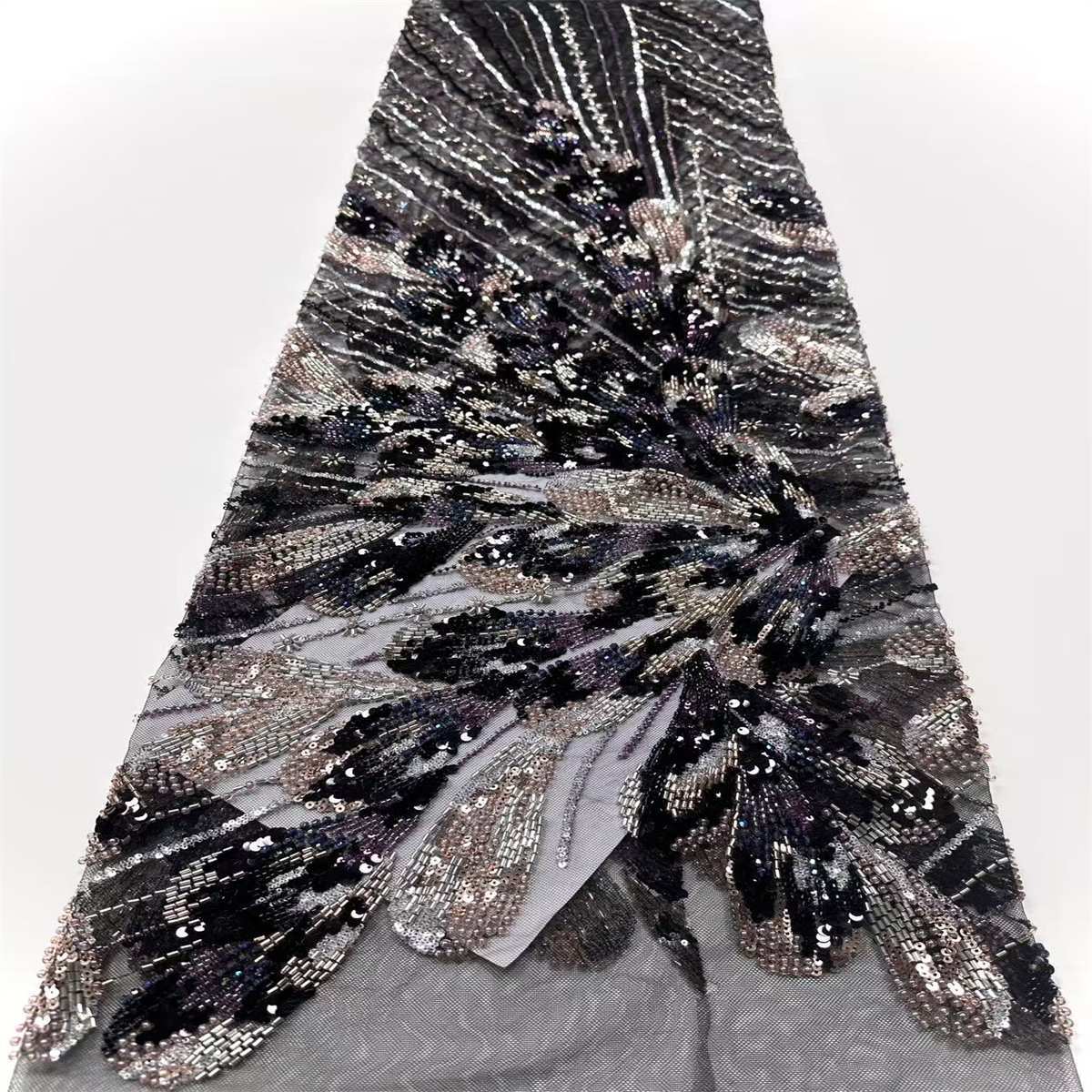 Beaded Tulle Fabric - 5 Yards | COD HN647