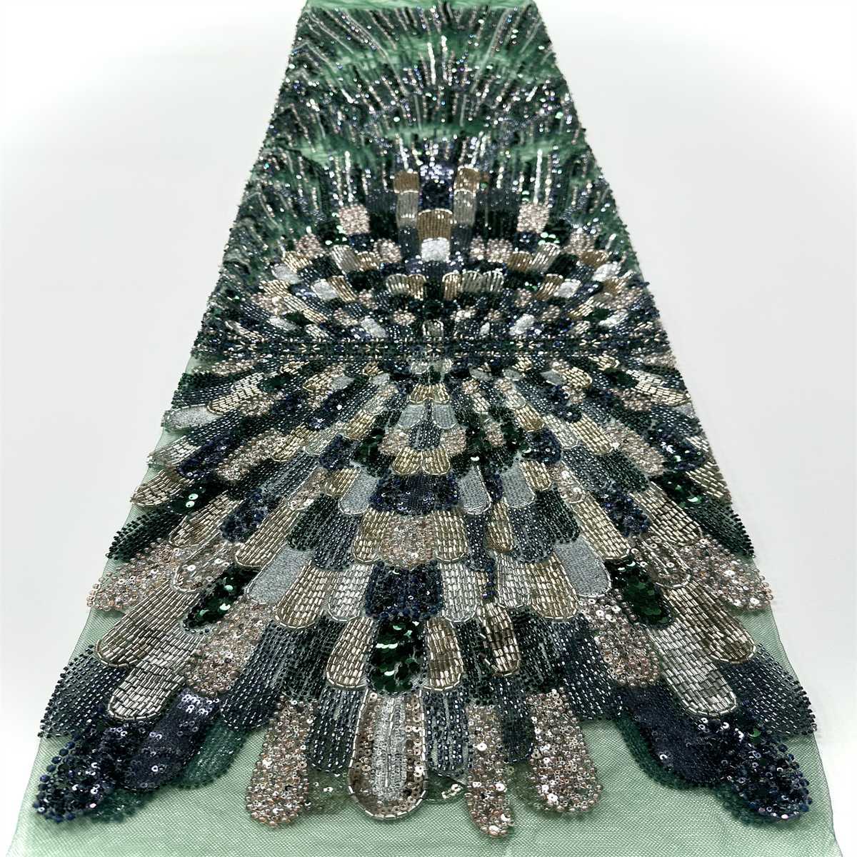Beaded Tulle Fabric - 5 Yards | COD HN648