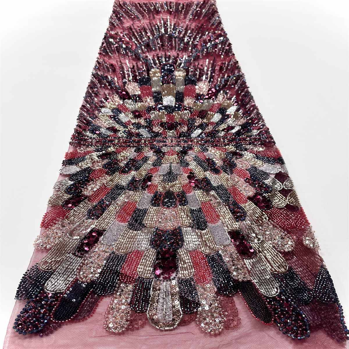Beaded Tulle Fabric - 5 Yards | COD HN648