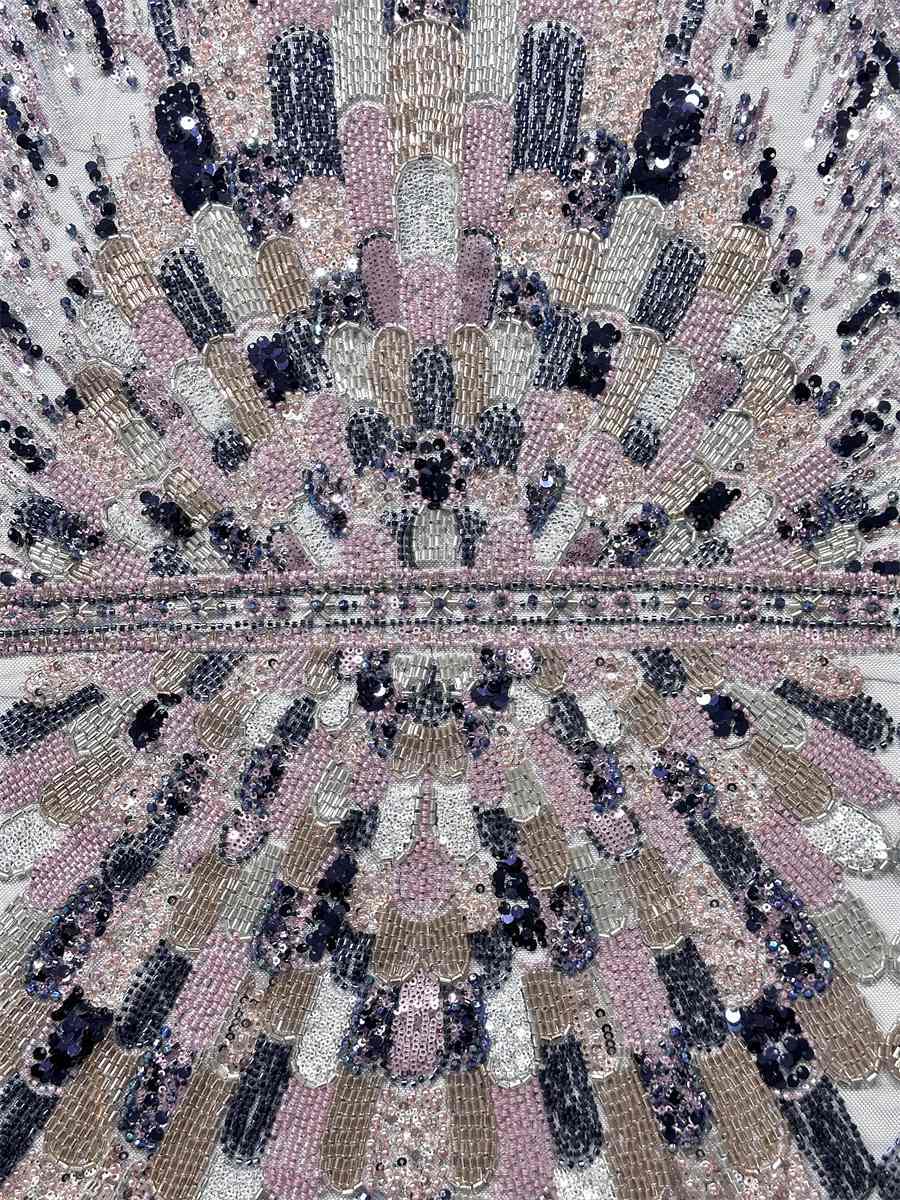 Beaded Tulle Fabric - 5 Yards | COD HN648