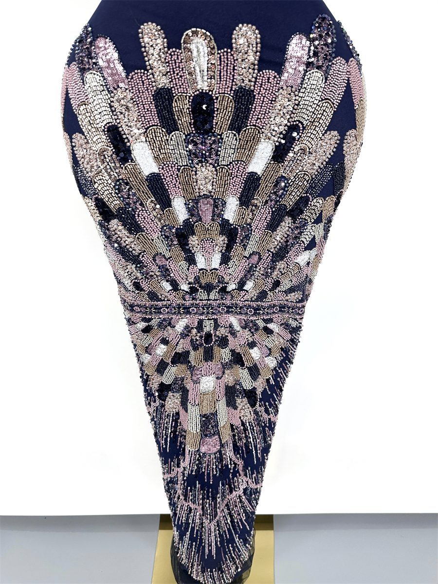 Beaded Tulle Fabric - 5 Yards | COD HN648