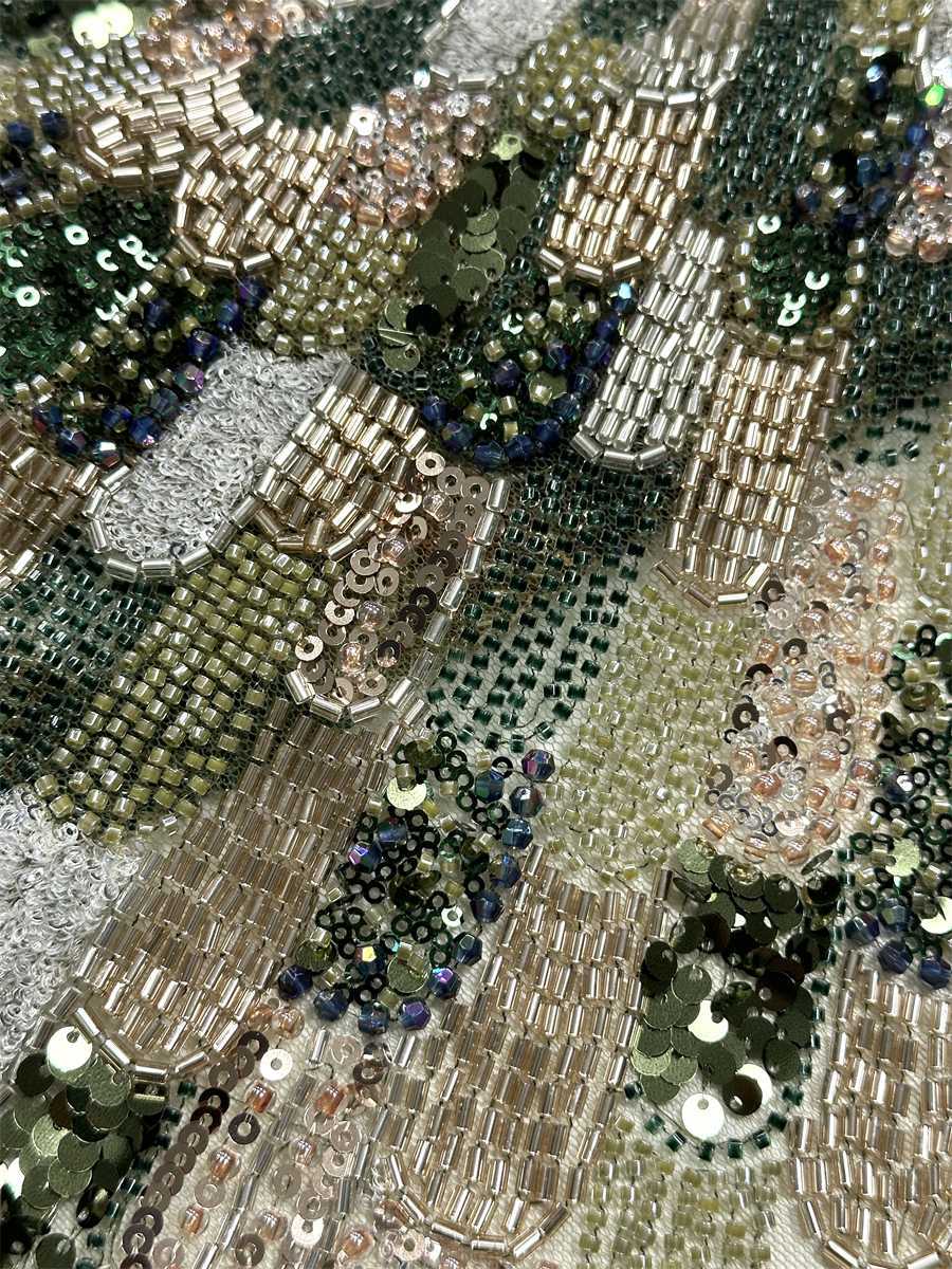 Beaded Tulle Fabric - 5 Yards | COD HN648
