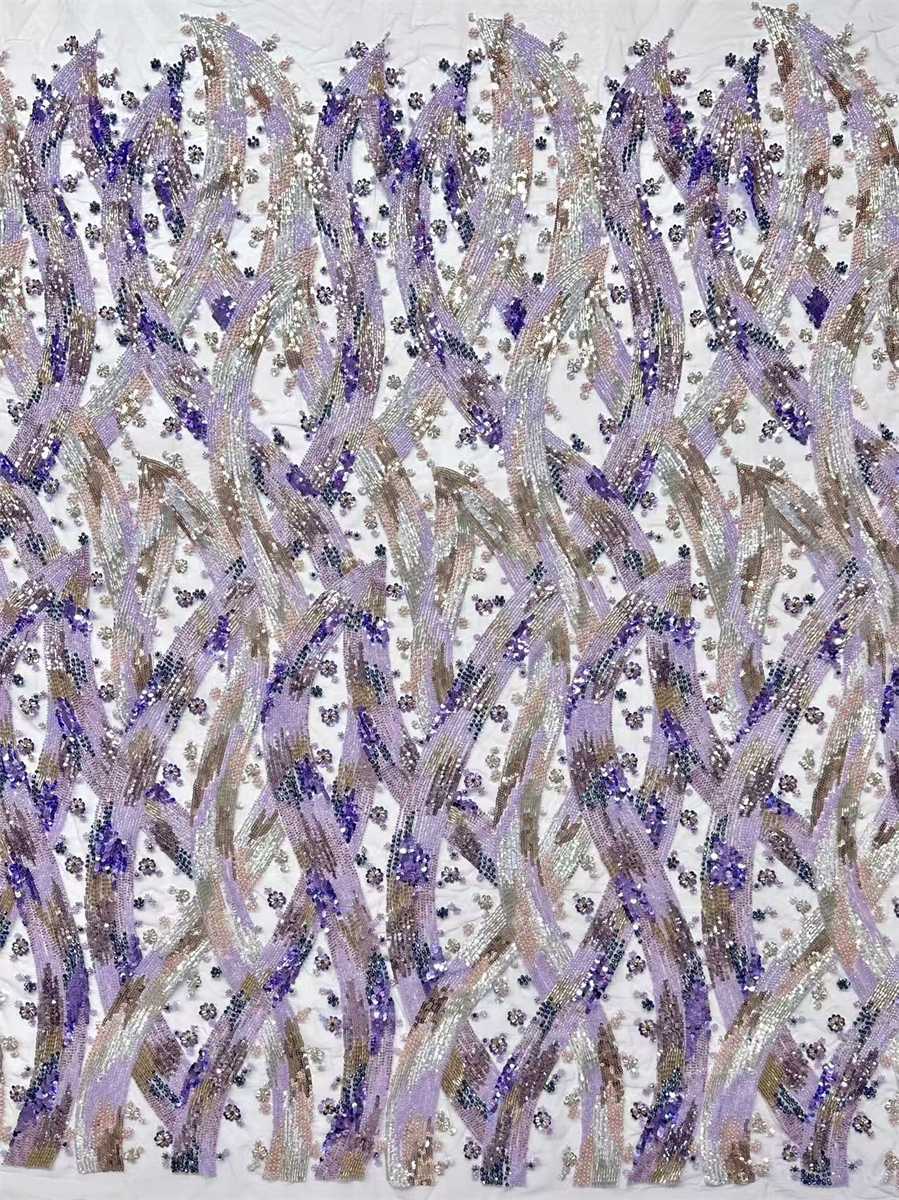 Beaded Tulle Fabric - 5 Yards | COD HN650