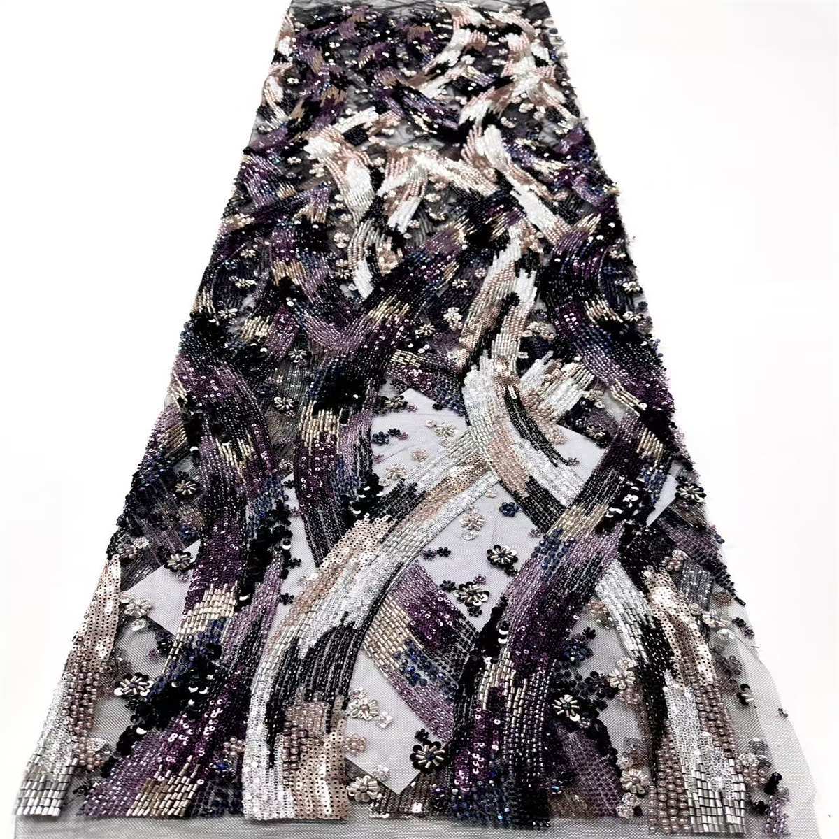 Beaded Tulle Fabric - 5 Yards | COD HN650