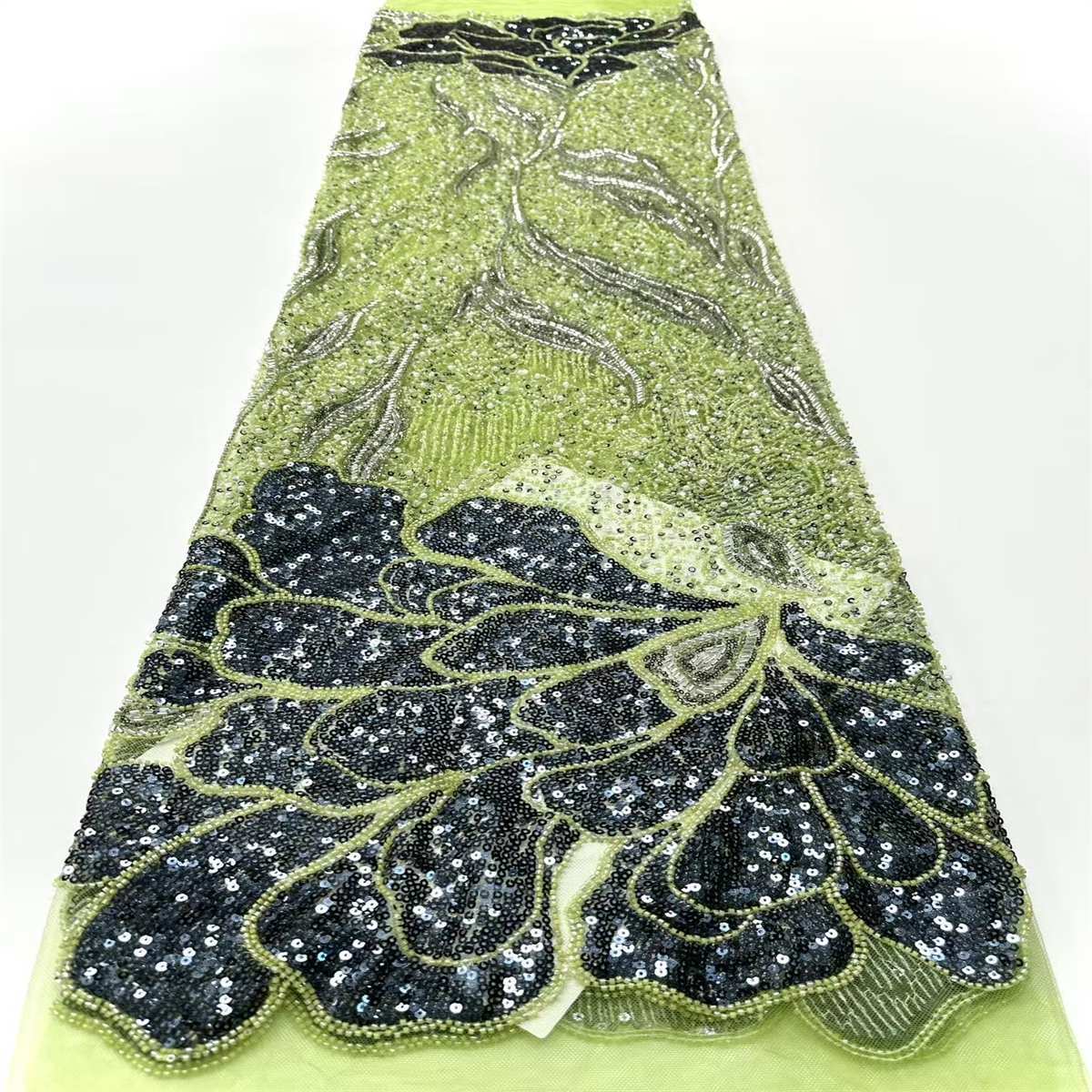 Beaded Tulle Fabric - 5 Yards | COD HN651