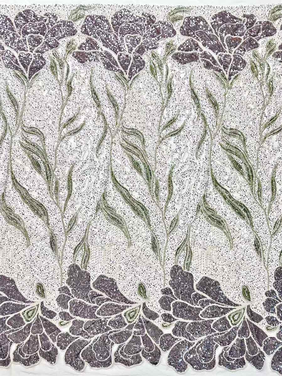 Beaded Tulle Fabric - 5 Yards | COD HN651