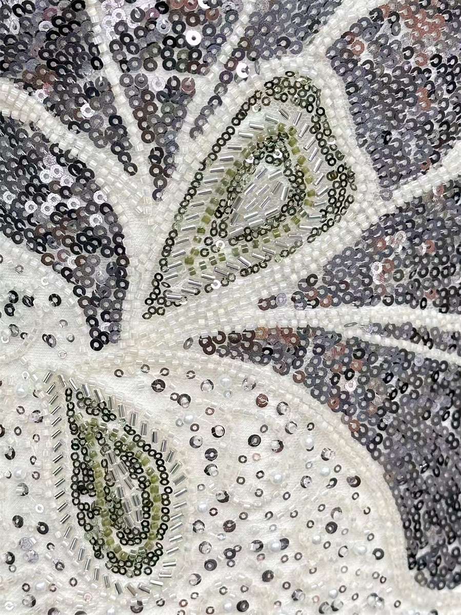Beaded Tulle Fabric - 5 Yards | COD HN651