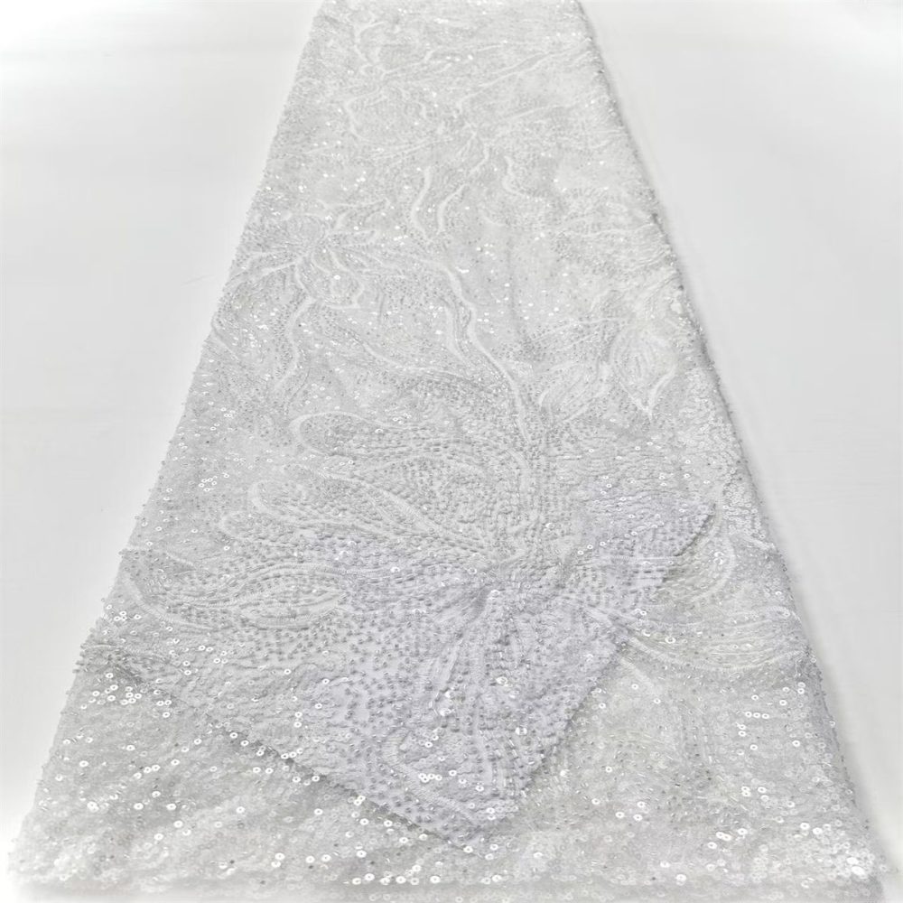 Beaded Tulle Fabric - 5 Yards | COD HN658