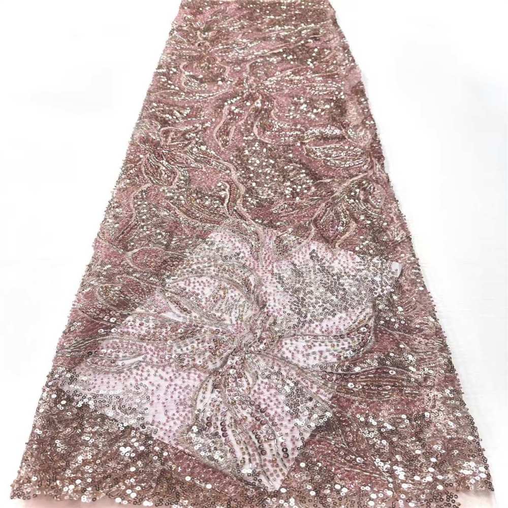 Beaded Tulle Fabric - 5 Yards | COD HN658