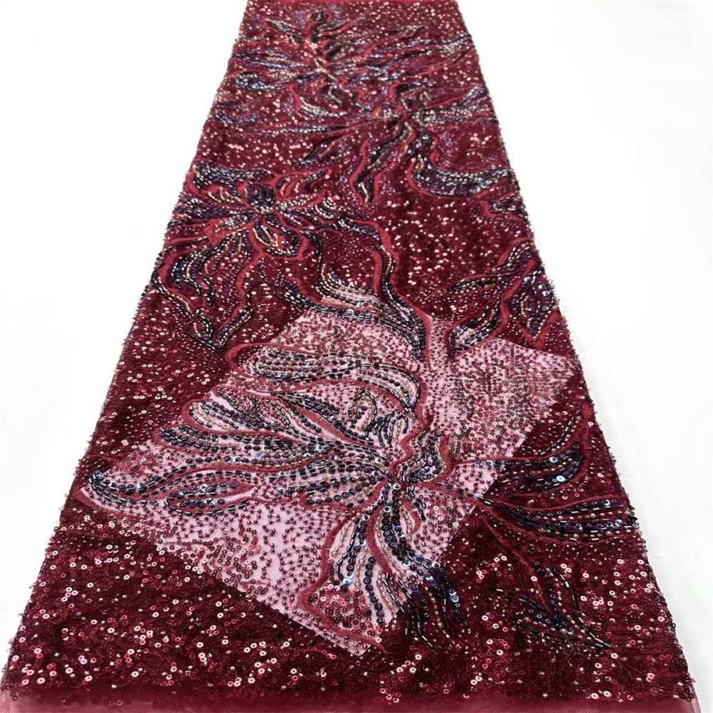 Beaded Tulle Fabric - 5 Yards | COD HN658