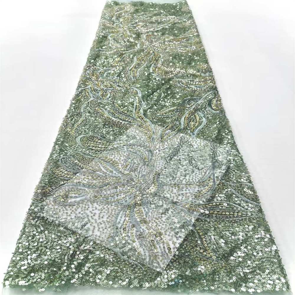 Beaded Tulle Fabric - 5 Yards | COD HN658