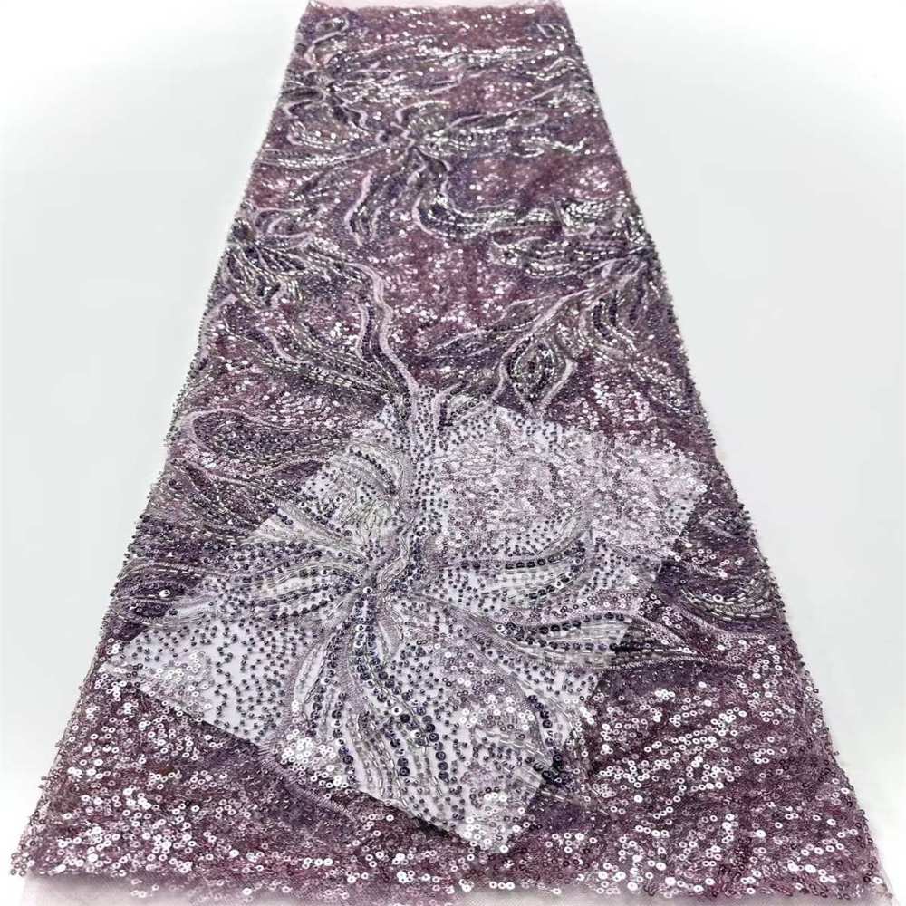 Beaded Tulle Fabric - 5 Yards | COD HN658