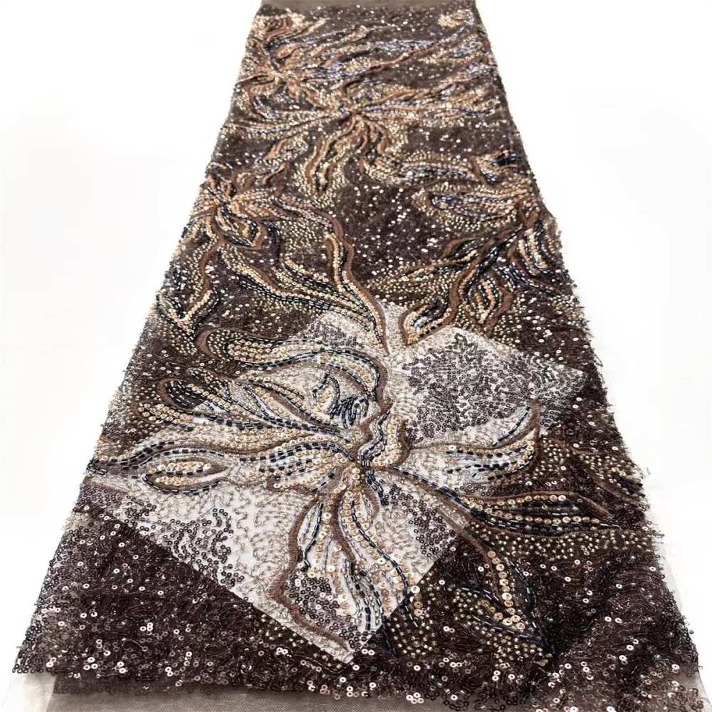 Beaded Tulle Fabric - 5 Yards | COD HN658