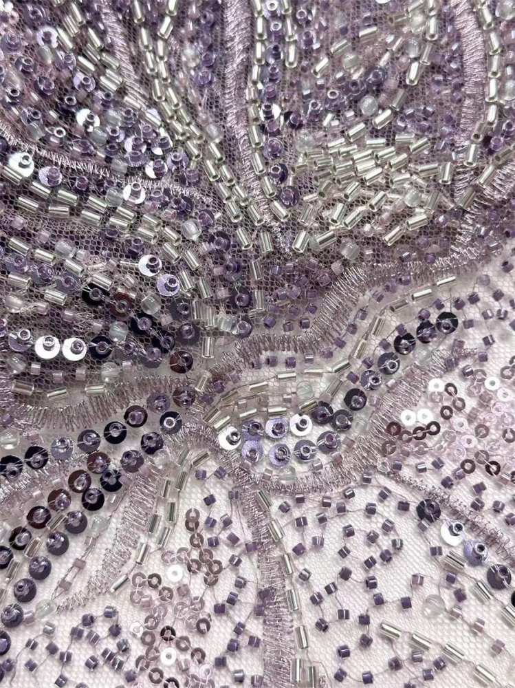 Beaded Tulle Fabric - 5 Yards | COD HN658