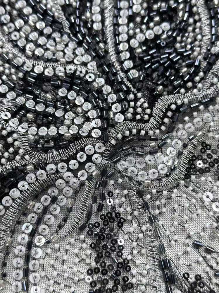 Beaded Tulle Fabric - 5 Yards | COD HN658