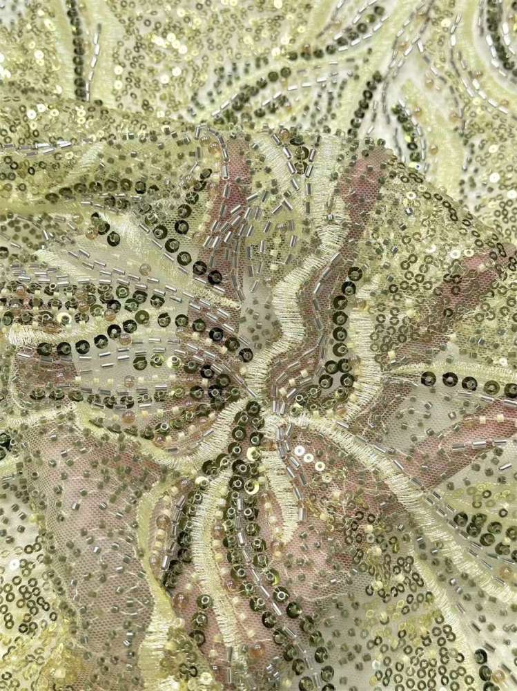 Beaded Tulle Fabric - 5 Yards | COD HN658