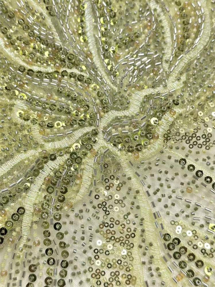 Beaded Tulle Fabric - 5 Yards | COD HN658