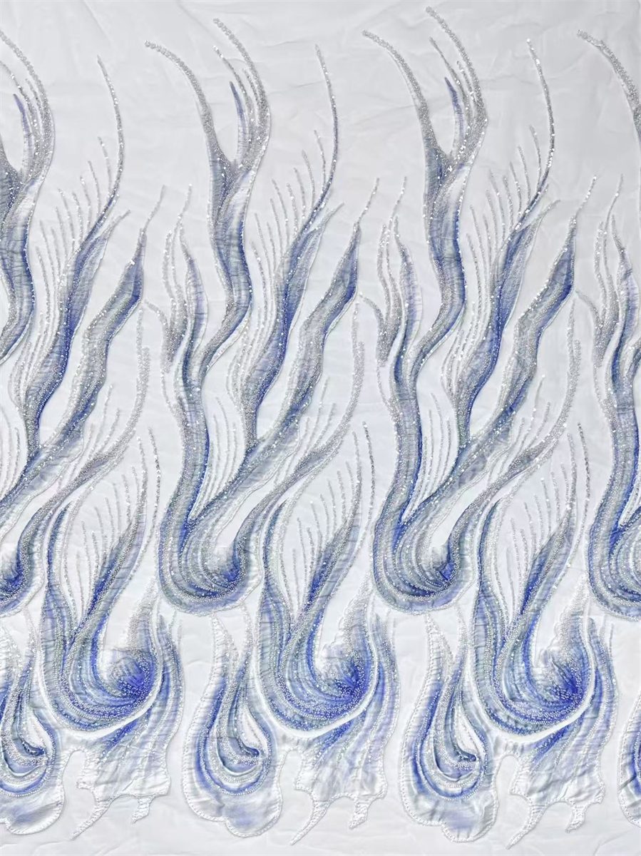 Beaded Tulle Fabric - 5 Yards | COD HN663