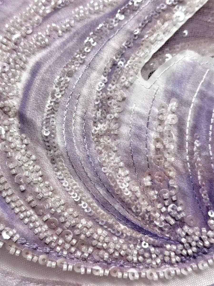 Beaded Tulle Fabric - 5 Yards | COD HN663
