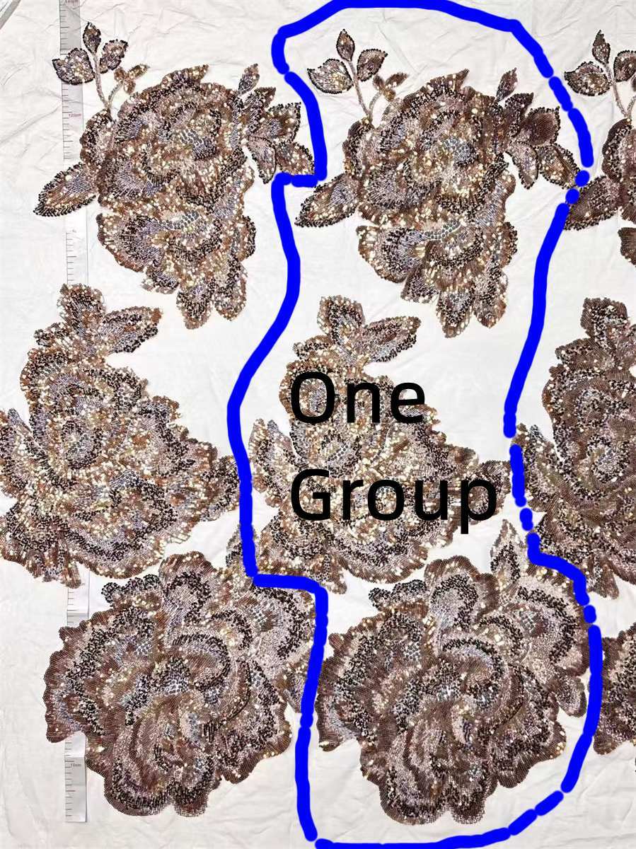 Beaded Tulle Fabric - 5 Groups | COD HN627