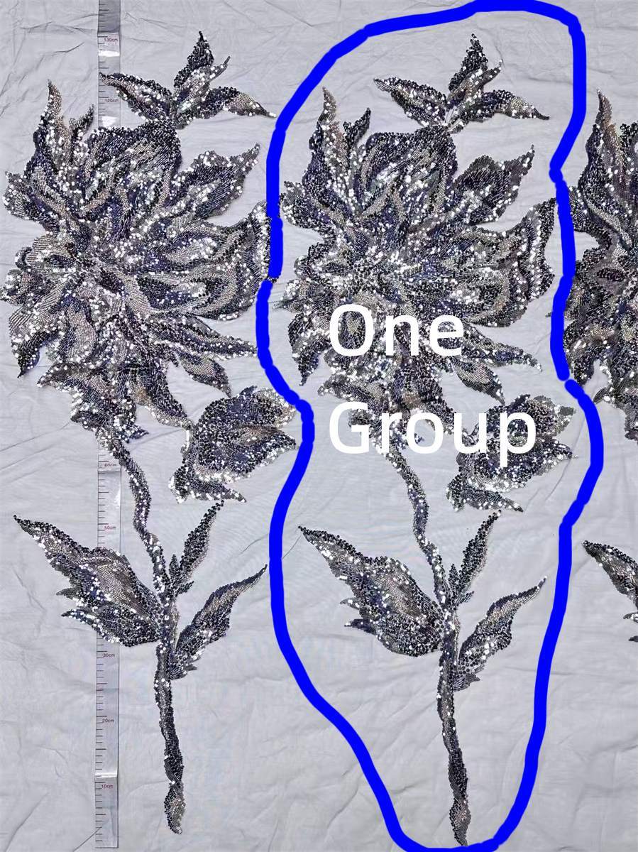 Beaded Tulle Fabric - 5 Yards | COD HN629