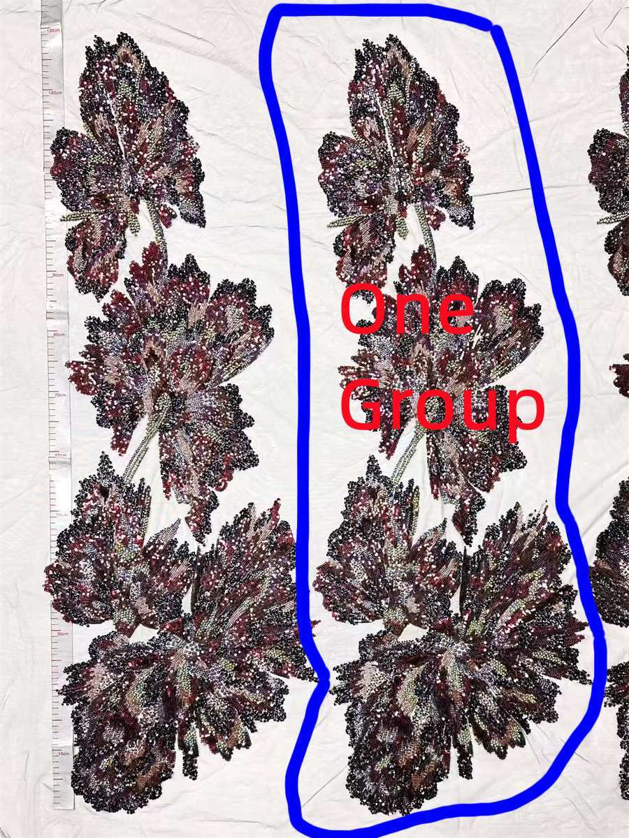 Beaded Tulle Fabric - 5 Yards | COD HN633