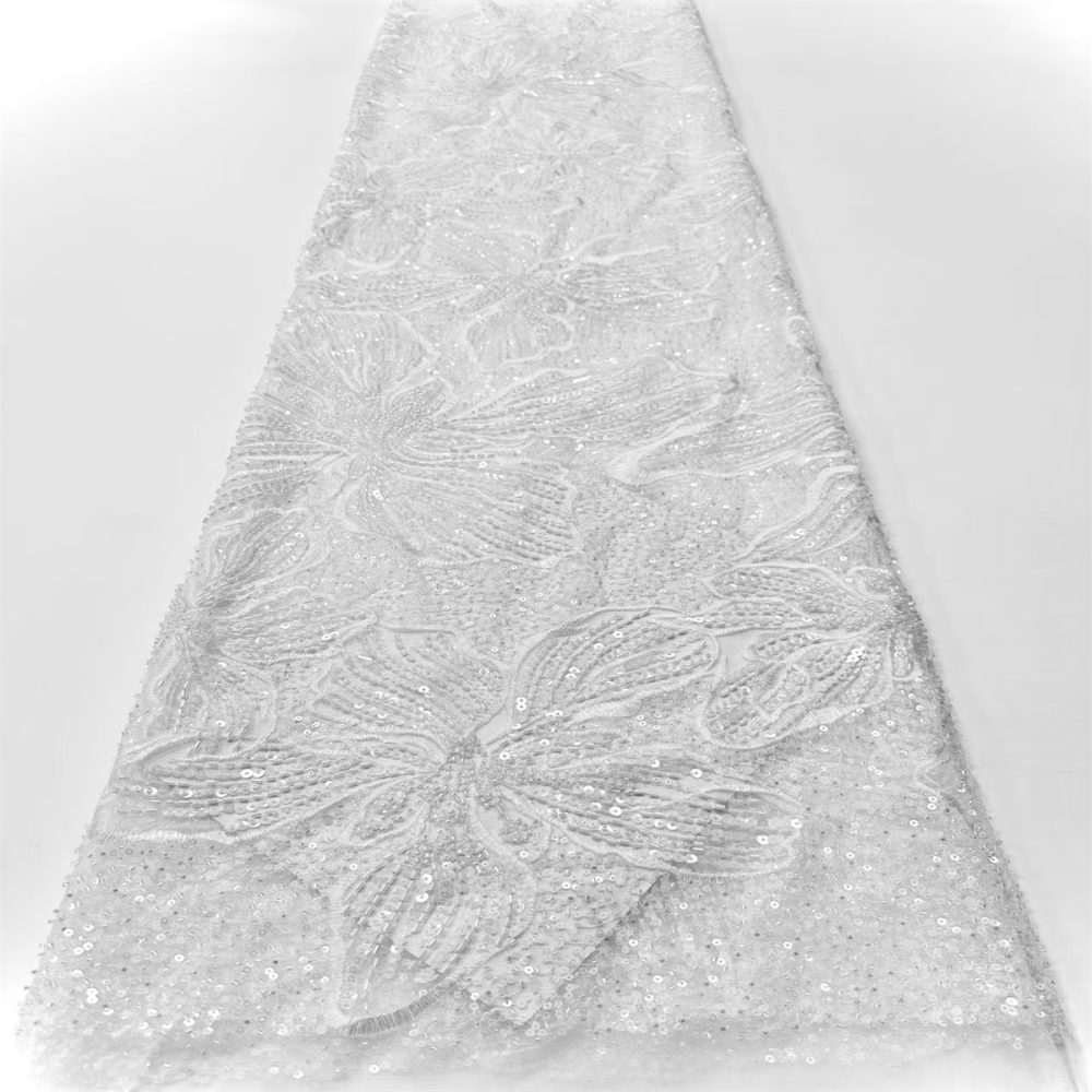 Beaded Tulle Fabric - 5 Yards | COD HN643