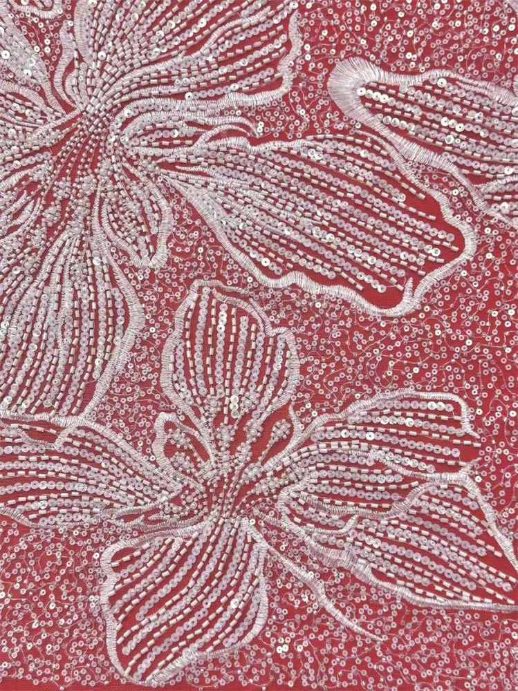Beaded Tulle Fabric - 5 Yards | COD HN643