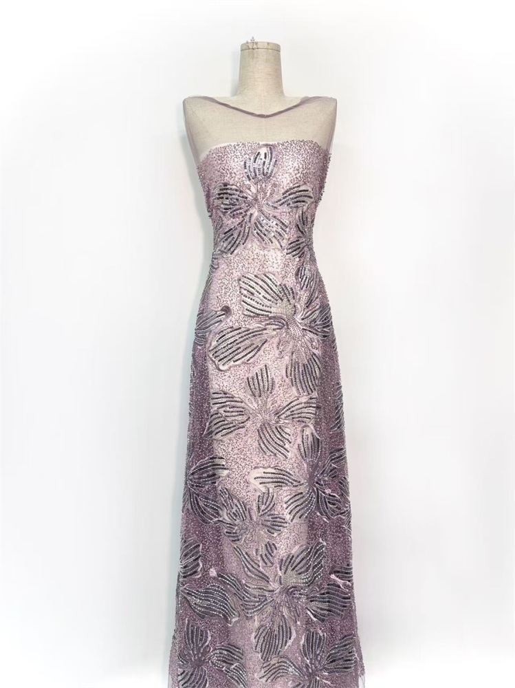 Beaded Tulle Fabric - 5 Yards | COD HN643