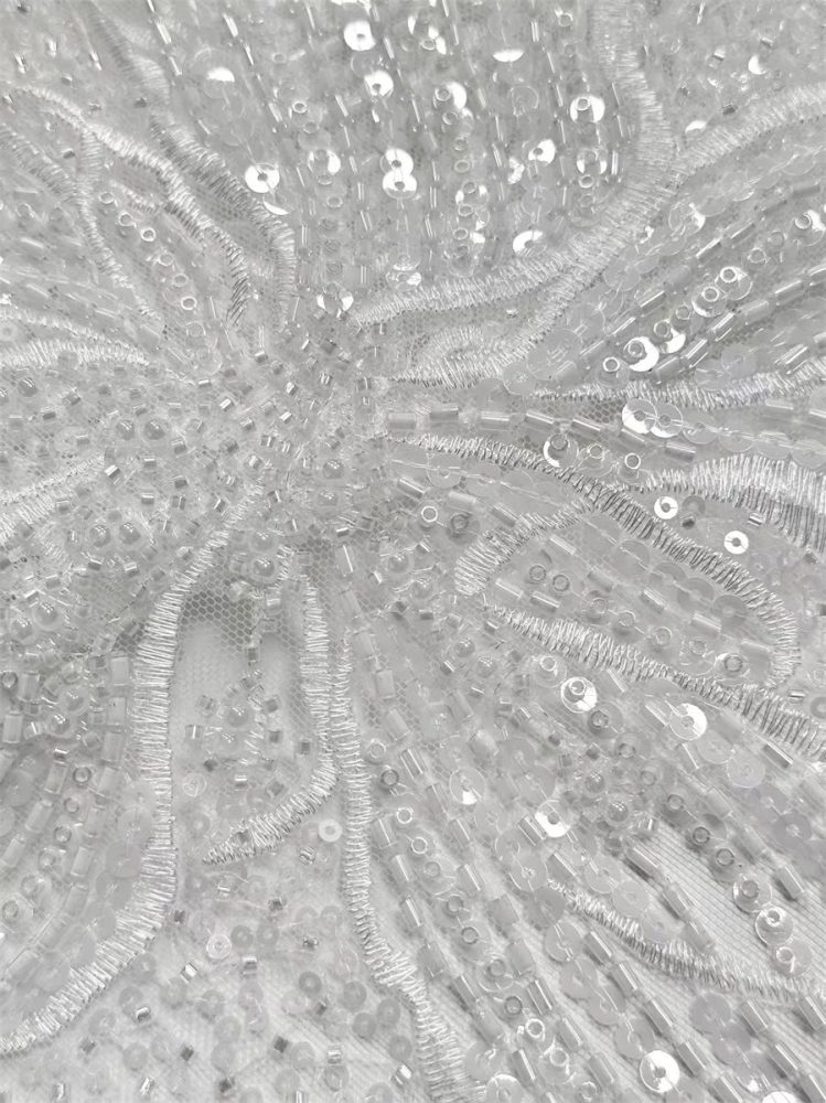 Beaded Tulle Fabric - 5 Yards | COD HN643