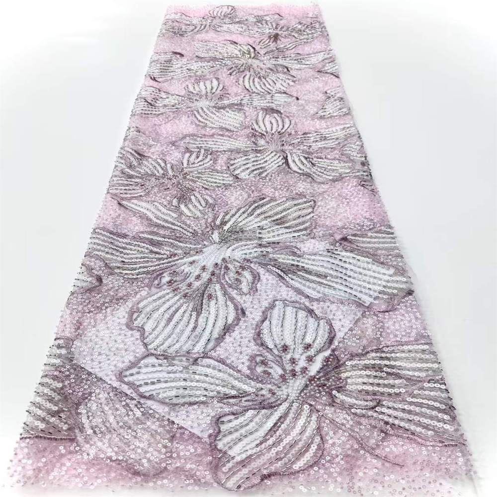 Beaded Tulle Fabric - 5 Yards | COD HN643