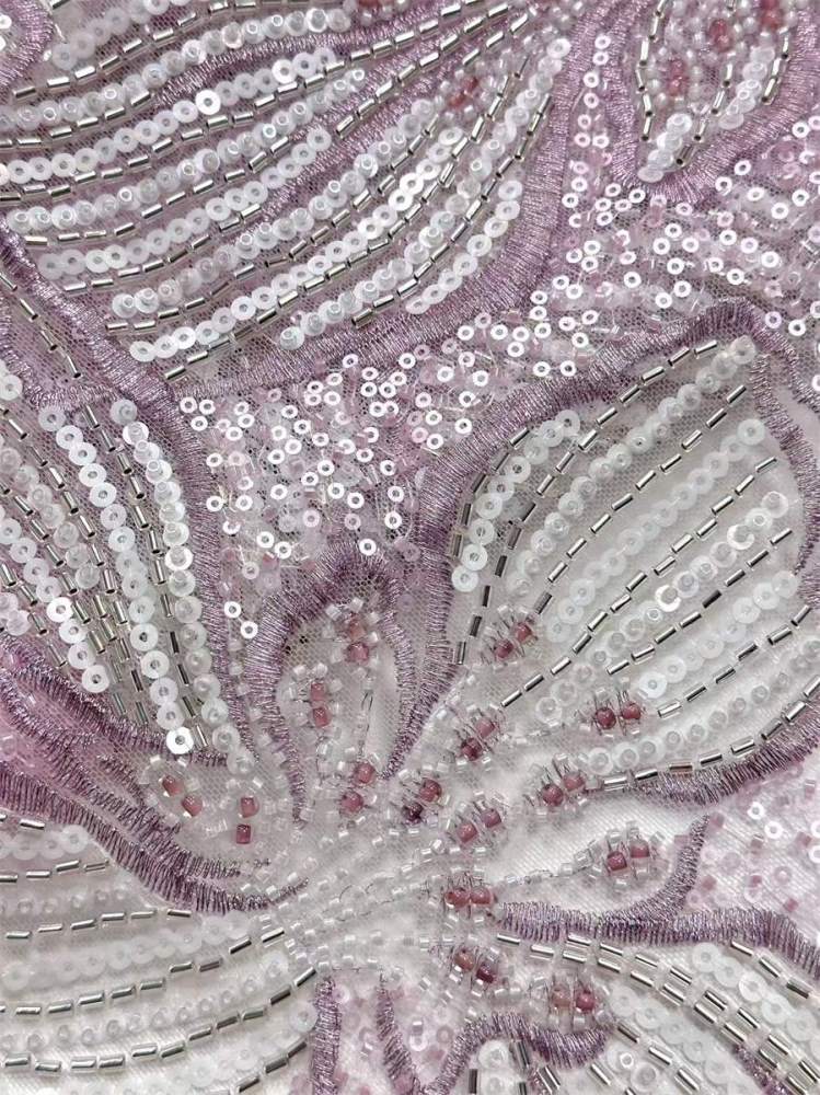 Beaded Tulle Fabric - 5 Yards | COD HN643