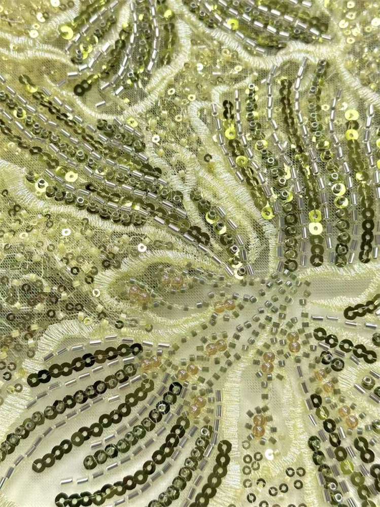 Beaded Tulle Fabric - 5 Yards | COD HN643