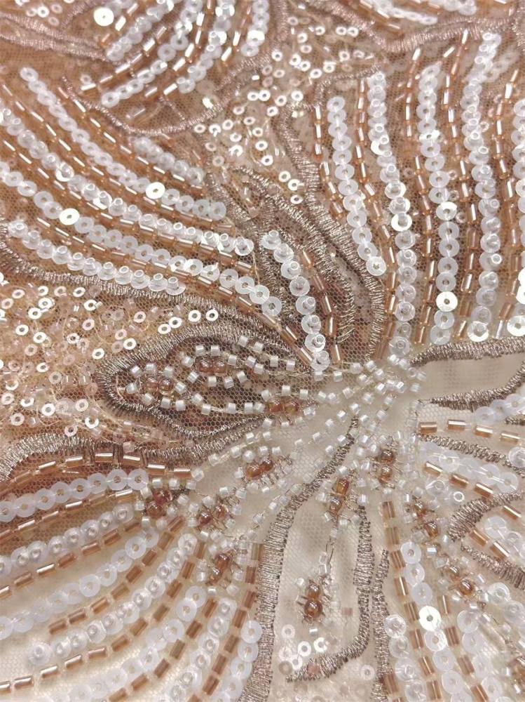 Beaded Tulle Fabric - 5 Yards | COD HN643