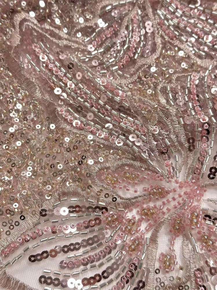 Beaded Tulle Fabric - 5 Yards | COD HN643