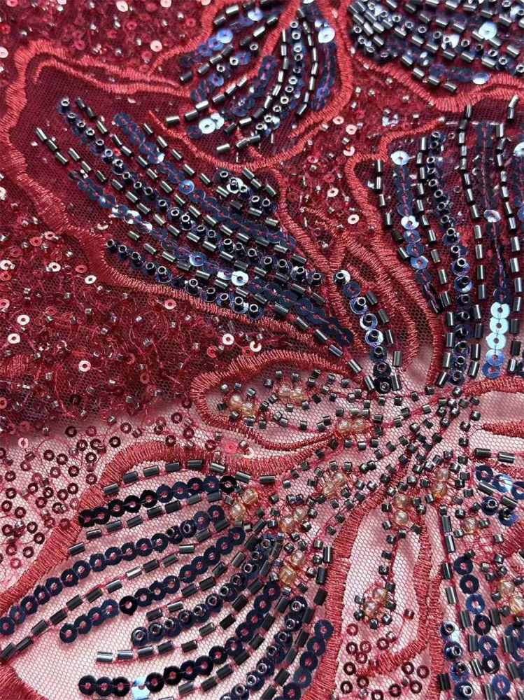 Beaded Tulle Fabric - 5 Yards | COD HN643