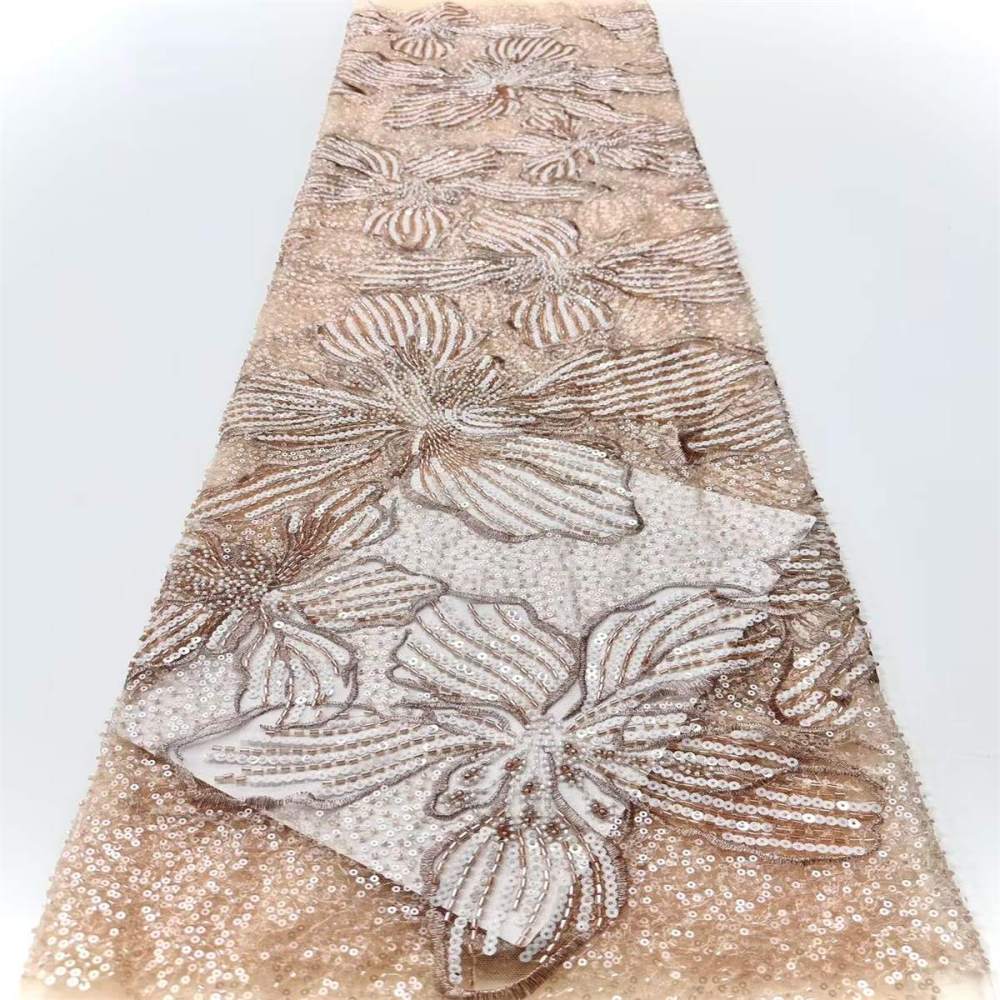 Beaded Tulle Fabric - 5 Yards | COD HN643