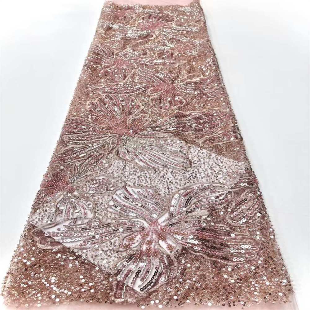 Beaded Tulle Fabric - 5 Yards | COD HN643