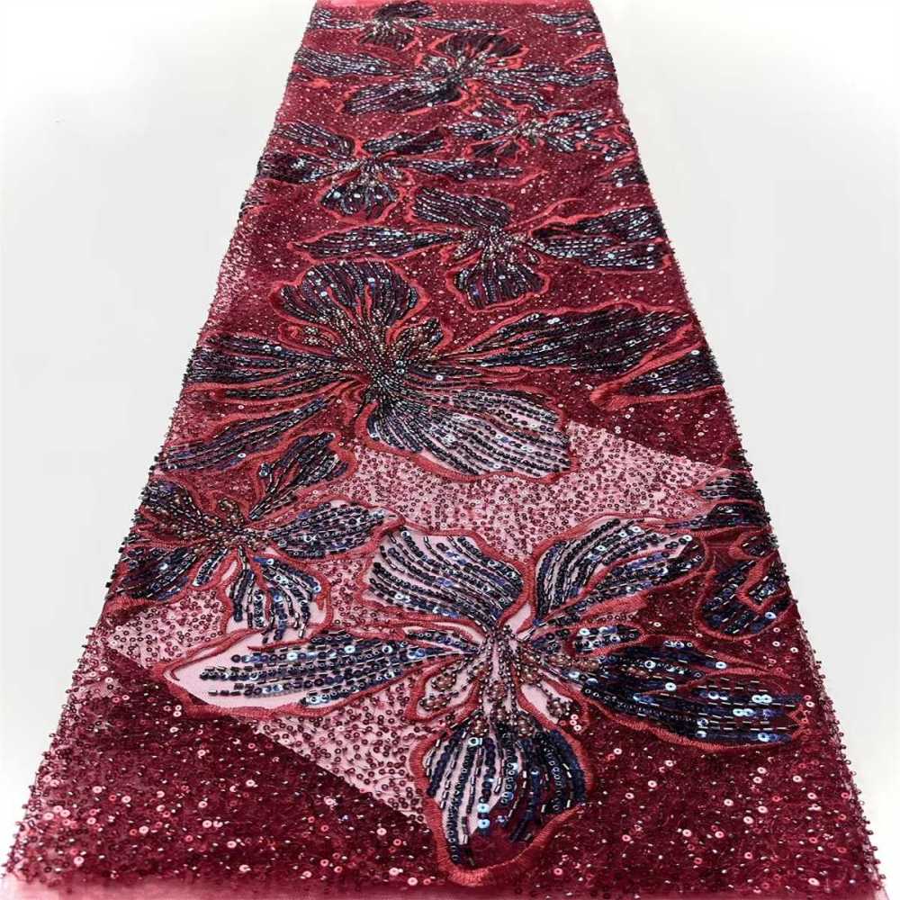 Beaded Tulle Fabric - 5 Yards | COD HN643