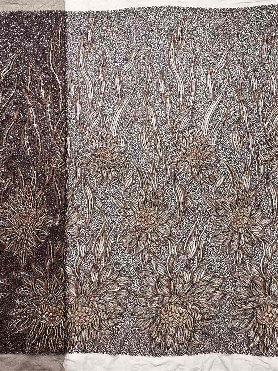 Beaded Tulle Fabric - 5 Yards | COD HN660