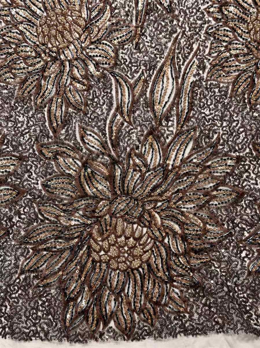 Beaded Tulle Fabric - 5 Yards | COD HN660